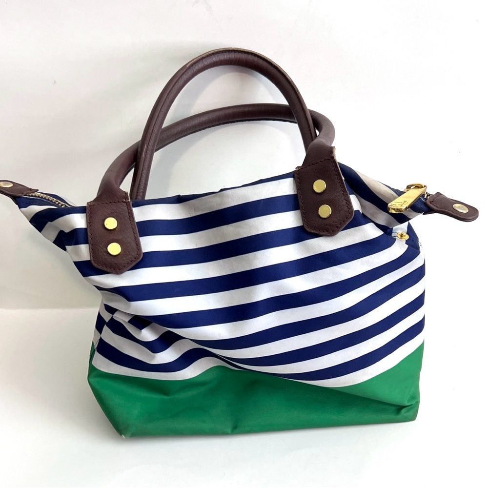 Masters Golf Tournament Augusta Nationals Striped Purse Tote Bag - Picture 2 of 6